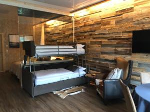 Двуетажно легло или двуетажни легла в стая в Alpenburg Bergparadies Apartments