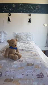 Postel nebo postele na pokoji v ubytování Móra guesthouse
