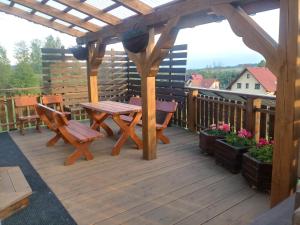 Balkon lub taras w obiekcie Domek Na Skarpie