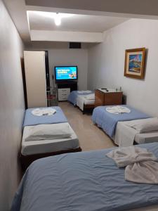 Cama o camas de una habitación en Hotel Oldoni