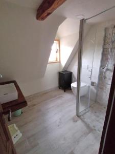 Ένα μπάνιο στο Pferdehof am Burgsberg, Ferienwohnungen +36 φωτογραφίες
