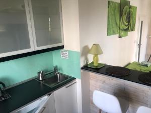 Kuchyň nebo kuchyňský kout v ubytování Bastien Studio near Airport