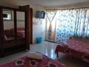 Postel nebo postele na pokoji v ubytování Hotel Plaza Aleman