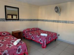 Postel nebo postele na pokoji v ubytování Hotel Plaza Aleman