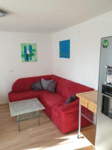 O zonă de relaxare la Ferienwohnung Bleimuth