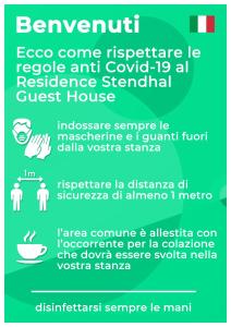Certifikát, hodnocení, plakát nebo jiný dokument vystavený v ubytování Residence Stendhal Guest House