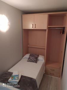 A bed or beds in a room at Apartament Escaliro Pins