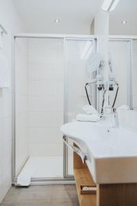 Koupelna v ubytování Hotel Silberfux