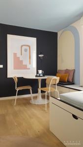 Χώρος καθιστικού στο T2 L'ArtDéco - Parking - Quartier Vivant