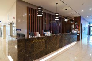 The lobby or reception area at Hotel Laonzena