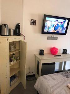 TV a/nebo společenská místnost v ubytování Repos De La Fontaine