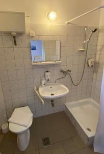 Koupelna v ubytování Hotel Magnólia