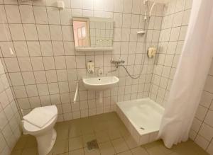 Koupelna v ubytování Hotel Magnólia
