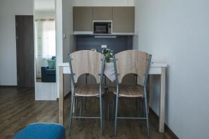 A seating area at Apartmány Pemag Mikulov