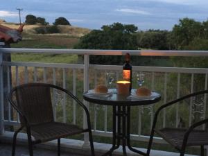 A balcony or terrace at My Lemnos Studios - Studio 4