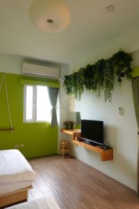 TV a/nebo společenská místnost v ubytování Provence Homestay