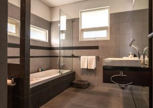 A bathroom at K Gallery Hotel