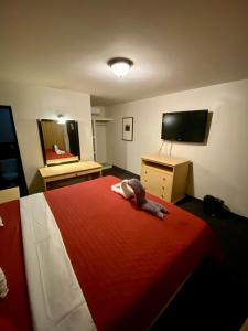 Ένα ή περισσότερα κρεβάτια σε δωμάτιο στο Hotel Los Altos