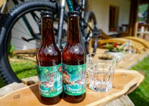 Nápoje v ubytování Hike & Bike Chalet