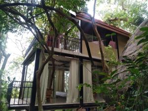 Casa con balcón en los árboles en Arangala Forest Lodge, en Naula
