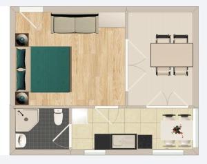 Půdorys ubytování Apartmani Stula