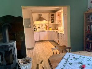 Η κουζίνα ή μικρή κουζίνα στο Ferienwohnung bei Kappeln an der Schlei +9 φωτογραφίες