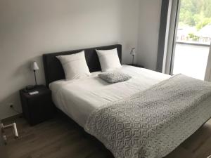Postel nebo postele na pokoji v ubytování Penthouse Lebierre