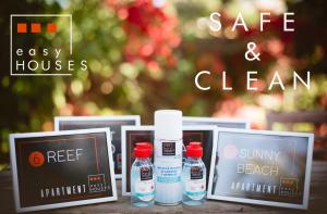 a group of products sitting on a table at Modern sea front Reef in Alicante