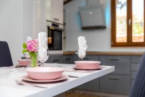 Kuchyň nebo kuchyňský kout v ubytování Vacation house Orange