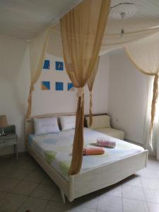 Ένα ή περισσότερα κρεβάτια σε δωμάτιο στο Asprovalta Istos house