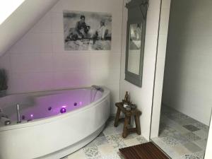Ein Badezimmer in der Unterkunft Schippers Butz strandnah mit Whirpool