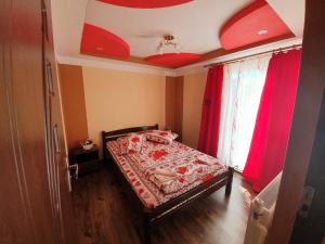 Postel nebo postele na pokoji v ubytování Cabana Popasul Vânătorului