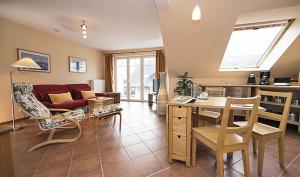 Et opholdsområde på Ferienwohnung Strandperle