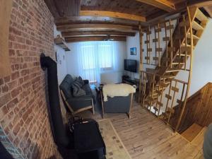 Ruang duduk di Apartmán U Sjezdovky