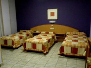 Postel nebo postele na pokoji v ubytování Hostal Las Fuentes