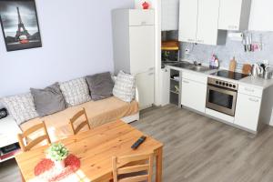 Kuchyň nebo kuchyňský kout v ubytování Apartmány Agáta Abertamy