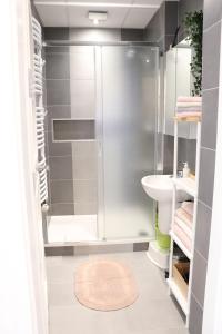 Koupelna v ubytování Apartmány Agáta Abertamy