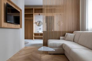 TV a/nebo společenská místnost v ubytování Boutique Hotel Imperialart