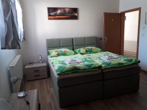 Postel nebo postele na pokoji v ubytování Penzion Na Hrazi