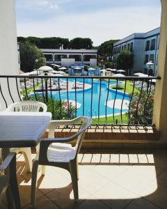 Výhľad na bazén v ubytovaní Michelangelo Holiday & Family Resort alebo v jeho blízkosti