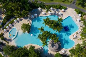 an overhead view of a pool at a resort at Impressive Punta Cana - All Inclusive in Punta Cana