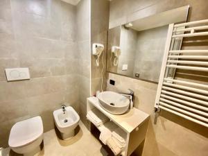 Koupelna v ubytování Hotel Garibaldi