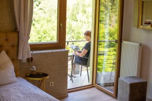 Balkón nebo terasa v ubytování Hotel-Restaurant Laux