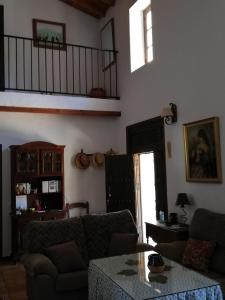 A seating area at Casa Rural La Maquinilla