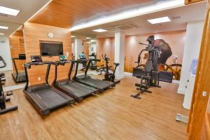 Fitness centrum a/nebo fitness zařízení v ubytování Sleep Inn Aeroporto de Guarulhos - São Paulo