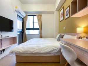 Cama o camas de una habitación en Adagio Hostel