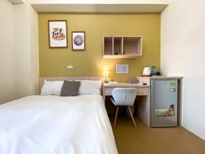 Cama o camas de una habitación en Adagio Hostel