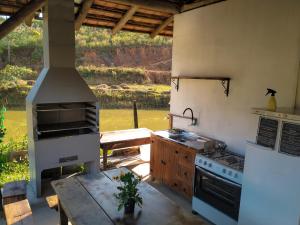 Dapur atau dapur kecil di Recanto do Vale +28 gambar
