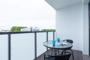 Balkón alebo terasa v ubytovaní Kasprowicza 20 Uzdrowisko by Jantar Apartamenty Kołobrzeg
