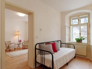 Posteľ alebo postele v izbe v ubytovaní Bonviván Apartments